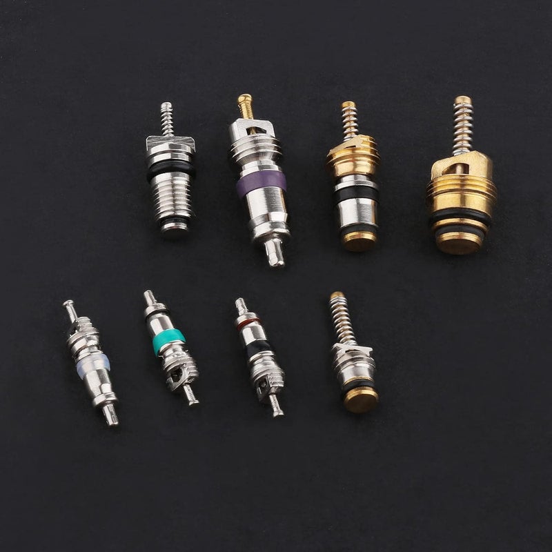 Kesoto 134pcs Assorted A/C Schrader Valves R134a Kit 11 Kinds of AC Valve Core - Image 5