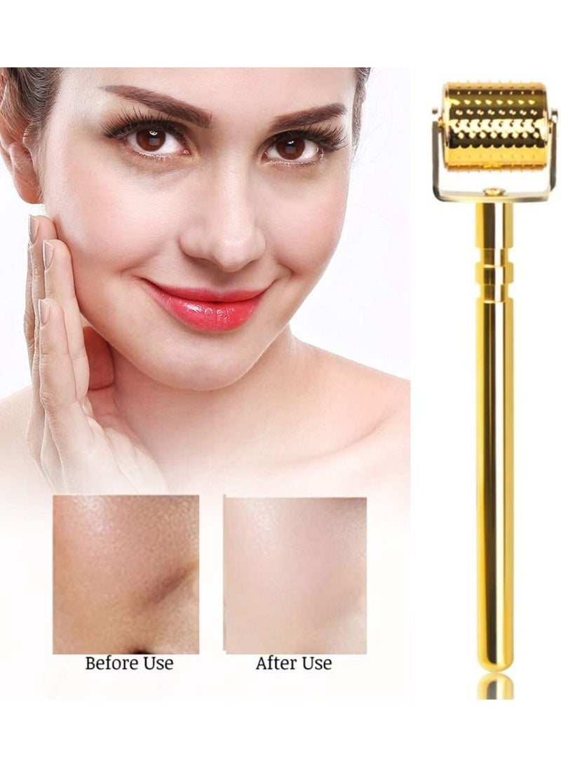 أسطوانة ديرما الفاخرة للوجه مقاس 0.5 مم مع 192 إبرة دقيقة من التيتانيوم للبشرة للوجه والجسم واللحية ونمو الشعر - Image 5