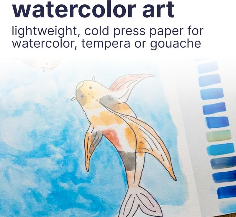 Strathmore 200 Series Watercolor Pad, 11 x 15 Inches, 15 Sheets, Cold Pressed - Image 4