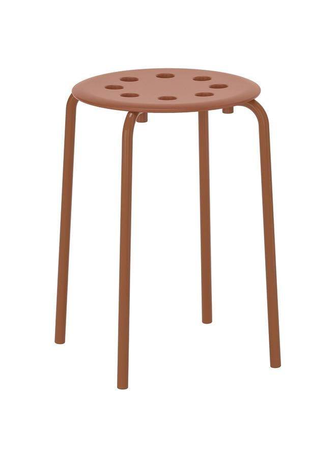 Green Tiger Stool, Red-Brown, 45 Cm - Image 1