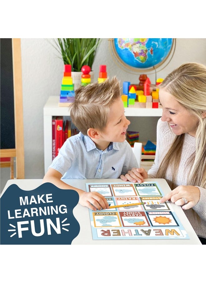 Hadley Designs 16 Boho Kids Educational Posters For Toddlers - Teacher Posters For Classroom Posters Elementary, Pre K Learning Posters For Toddlers 1-3, Boho Classroom Posters, Alphabet Poster For Toddler  - Image 2