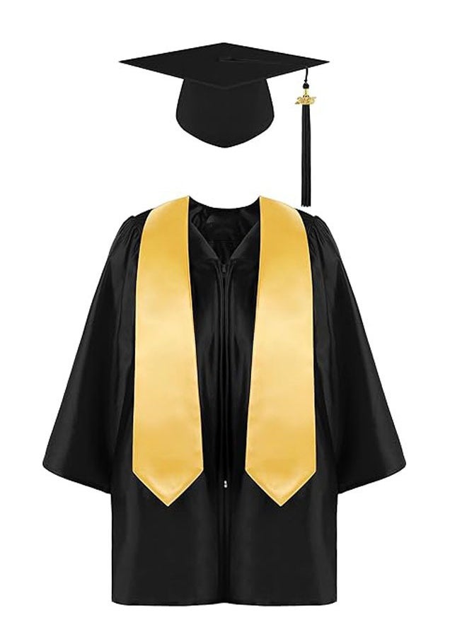 Preschool Kindergarten Graduation Gown Cap Set,Primary And Middle School Students Graduation Clothing Dress,Graduation Gown Cap Graduation Tassel And Sash For Child Size - Image 4