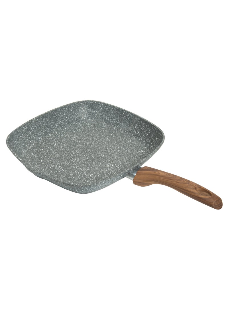 Homeway 28 CM Marble Grill Pan – Forged Non-Stick Cookware for Perfect Grilling - Image 1