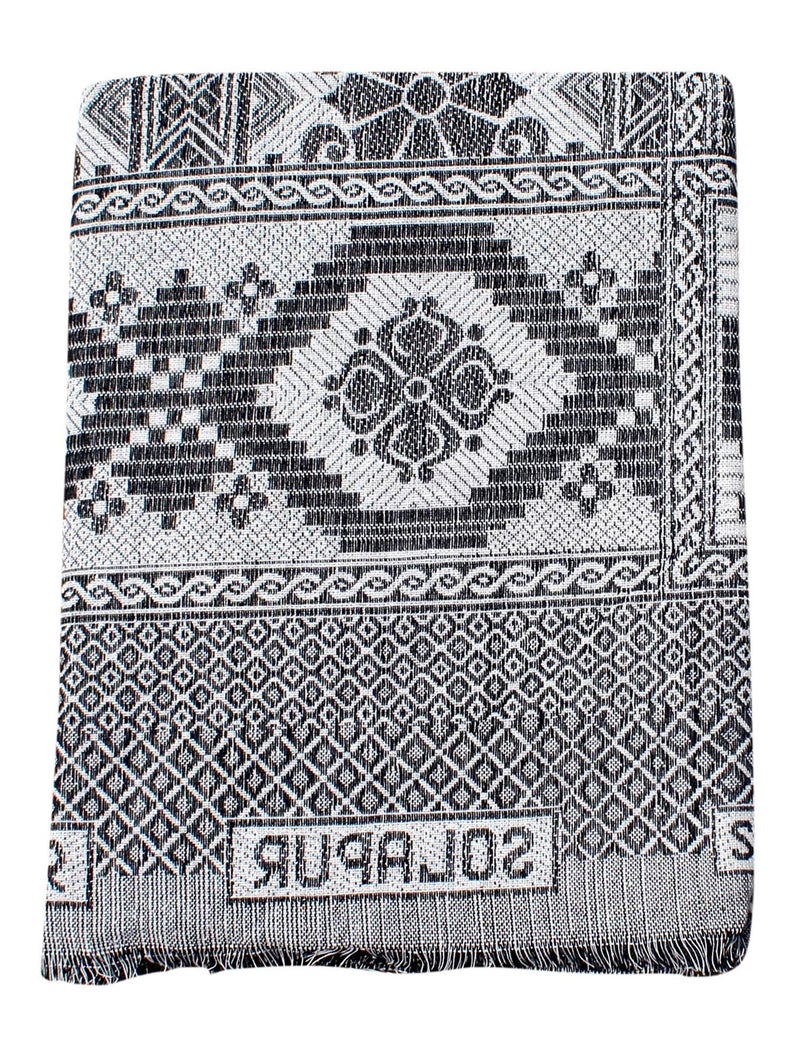 Mandhania Solapur Chaddar Cotton Single Blanket Pack of 2 Multicolor - Image 5
