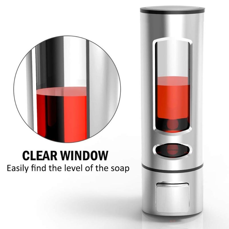 BATH GURU Abs Wall Mounted Shampoo Sanitizer Lotion Hand Dish Wash Gel Liquid Soap Dispenser for Bathroom Kitchen Pack of 2 (400 Ml, Gold & Chrome) - Image 4