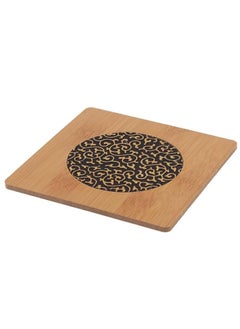 Spaceshoop Natural Bamboo Home Kitchen Table Heat Pad Hot Pots Bowl Pan Cookware Trivet Pot Holder Heat for Coffee, Tea etc 4pcs - Square  - Image 1