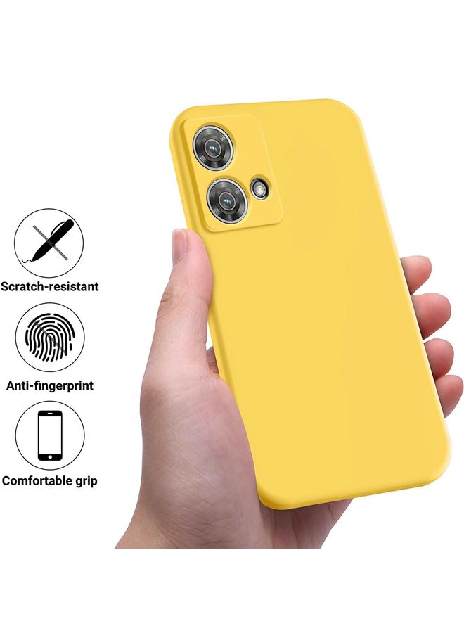 اس-توب جراب لهاتف موتورولا إيدج 40 نيو، جراب سيليكون سائل مقاوم للصدمات بلون نقي - Image 2