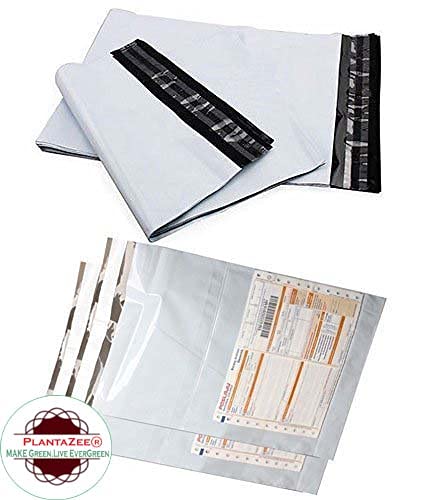 PlantaZee 18X24 Inch Plain Temper Proof Courier Bag pod 60 Micron with Document Pouch (Pack of 200) - Image 2
