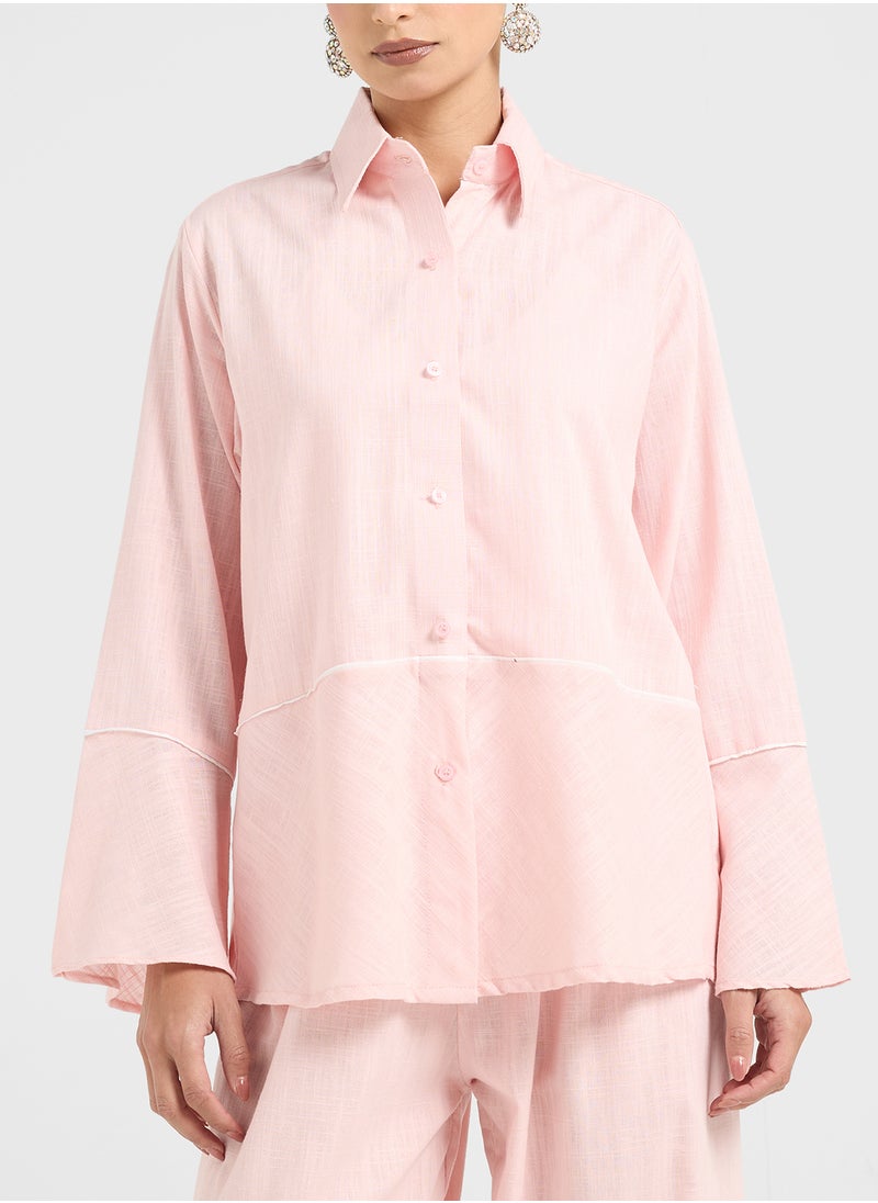 hayas closet Button Down Blouse & Pants Set  - Image 3