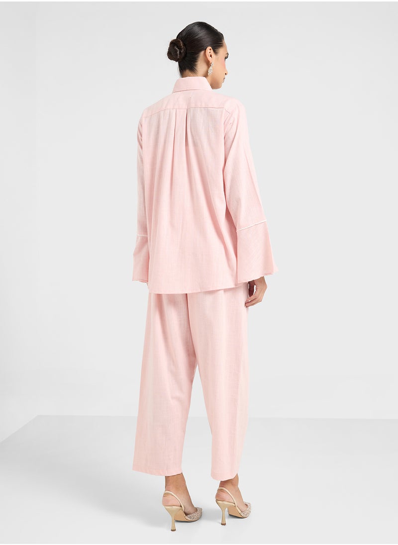 hayas closet Button Down Blouse & Pants Set  - Image 2
