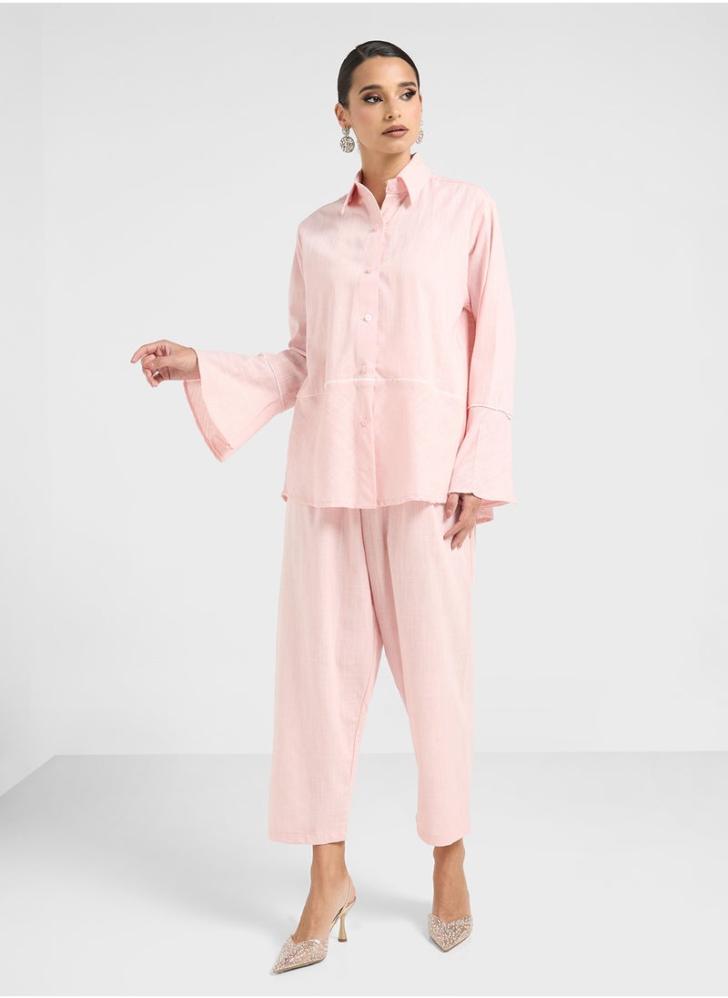 hayas closet Button Down Blouse & Pants Set  - Image 5