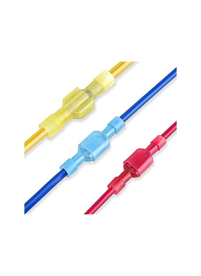 PROMASS promass Nylon Spade Quick Disconnect Connectors Kit, promass Electrical Insulated Terminals, Male and Female Spade Wire Crimp Terminal Assortment Kit, Resists Corrosion, 3 Colors 200 Pcs  - Image 5