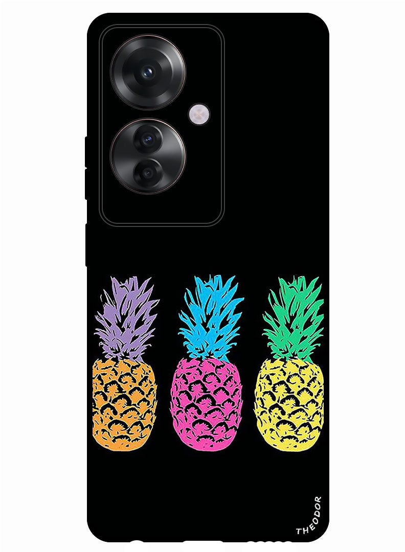 Theodor Protective Case Anti Scratch Shock Proof Bumper Cover For Oppo F25 Pro Pineapples 1 - Image 1
