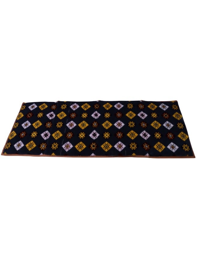 SMART HOME Premium Velvet Waterproof Rug – Ultra Soft, Double Stitched, 20mm Padded Lining, Elegant Pattern, Durable 1mm Square Tube Frame – 200 x 70 x 5 cm - Image 2