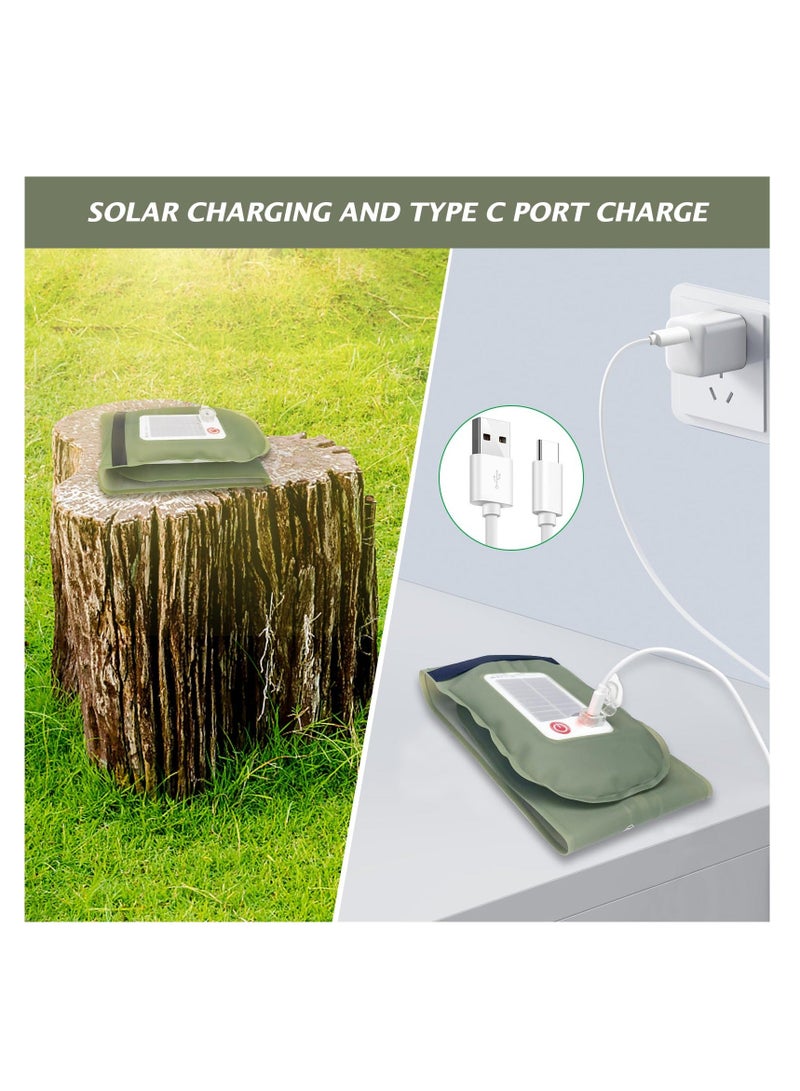 Solar Camping Lights Bars, 60cm Rechargeable 2000mAh Foldable Inflatable Light for Outdoor IP66 Waterproof LED Tube Light for Camping, Hiking, Travel - Image 5