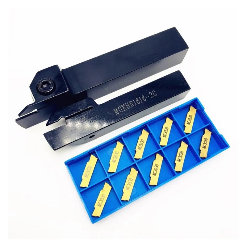 MGEHR1010 1 5 Tool Handle With 10PCS MGMN200 NC3020 Grooving Inserts For Metal Turning - Image 2