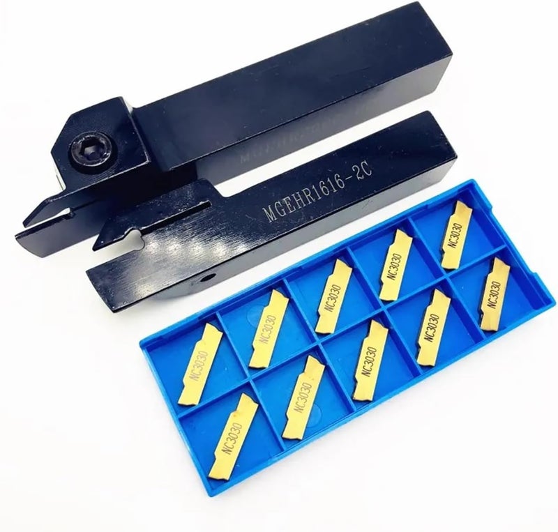 MGEHR1010 1 5 Tool Handle With 10PCS MGMN200 NC3020 Grooving Inserts For Metal Turning - Image 1