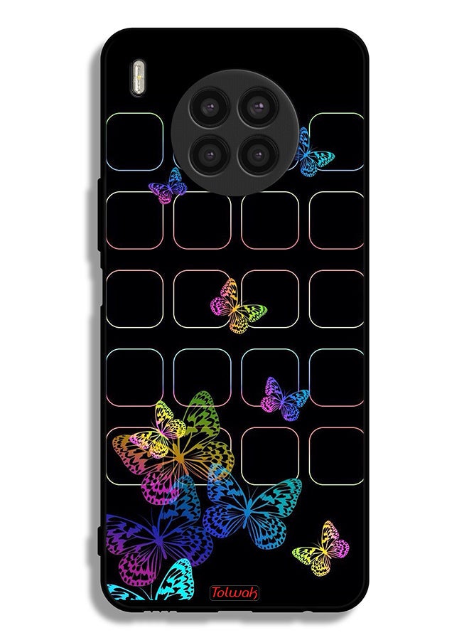 Tolwak Huawei nova 8i Protective Case Cover Colorful Butterflies - Image 2
