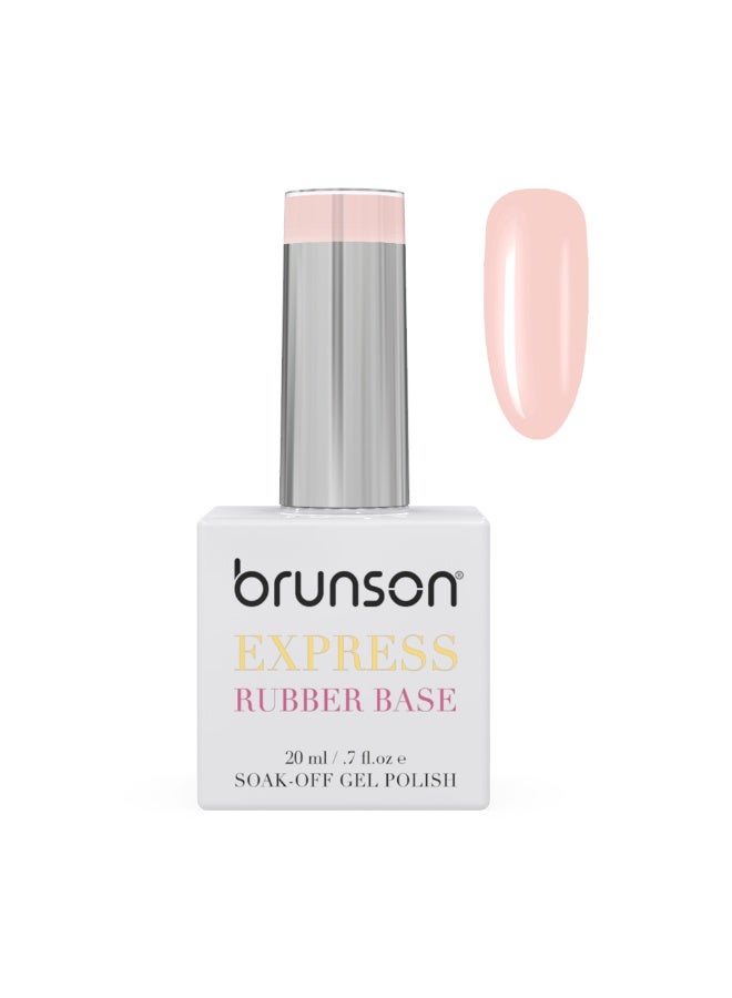 brunson Rubber Base Gel Nail Polish 20Ml - French Rubber Base Coat Long-Lasting, Durable And Chip-Resistant Nail Strengthener Gel Nail Polish Base Coat For Manicure And Pedicure
