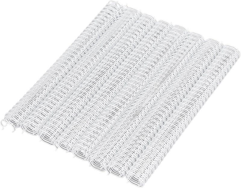 White Spiral Binding Coil 9 16 Inch 34 Loop 3 1 Pitch 120 Sheet A4 Metal Wire - Image 1