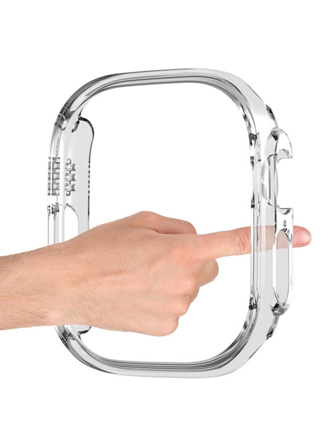 Suitable for S11 Apple Watch case Appleiwatch11, 10 case PC case film integrated Apple Watch case (46mm, transparent) - Image 4