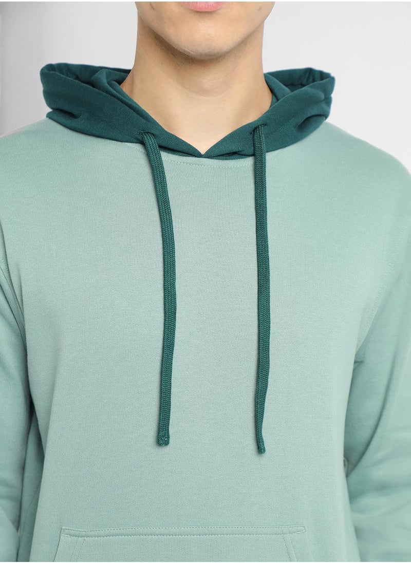 Regular Fit Sea Green Solid Hooded Sweatshirt for Men - Polycotton, Full Sleeves - pzsku/Z07797F5EAD3DAA41E657Z/45/_/1732823615/eb16e484-e723-4fcf-b214-cec22803f8bf