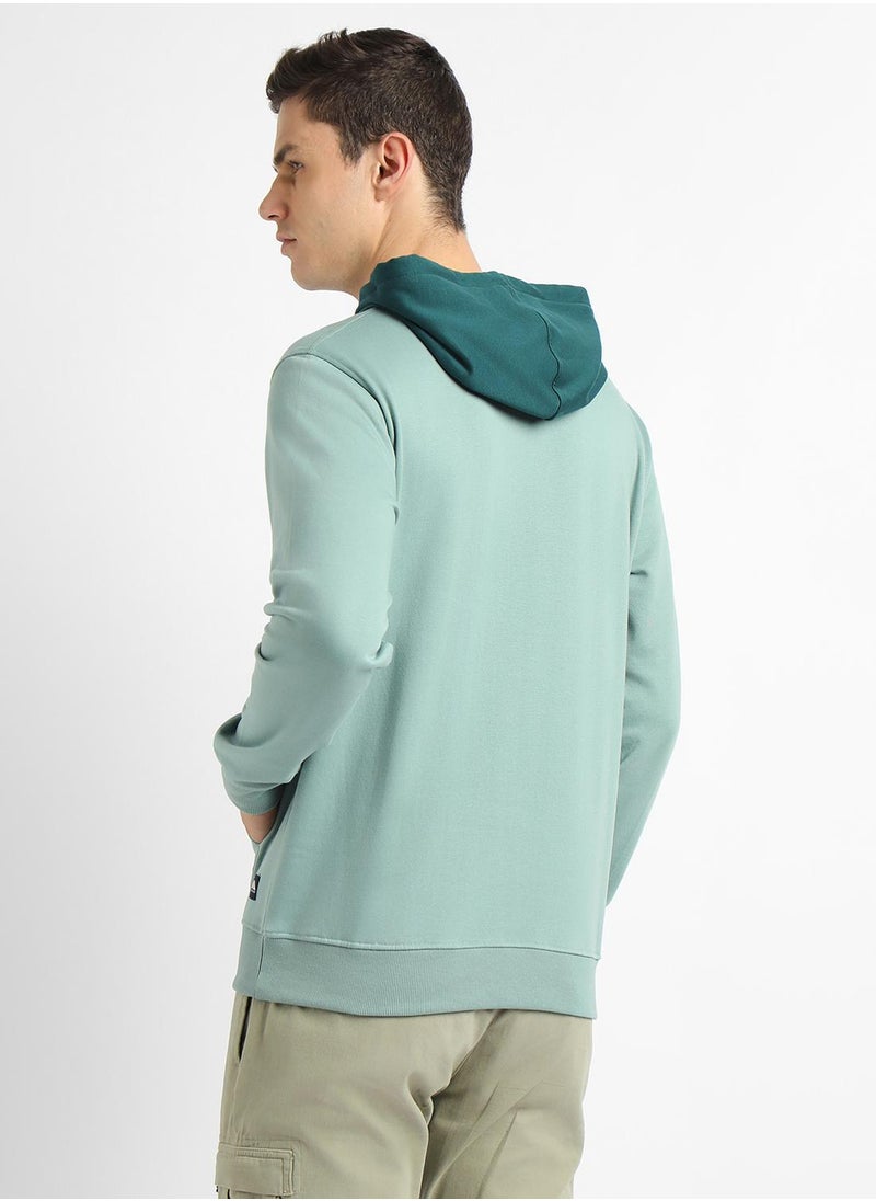 Regular Fit Sea Green Solid Hooded Sweatshirt for Men - Polycotton, Full Sleeves - pzsku/Z07797F5EAD3DAA41E657Z/45/_/1732823622/88e977e0-8493-4a00-a603-463acfaa5e76