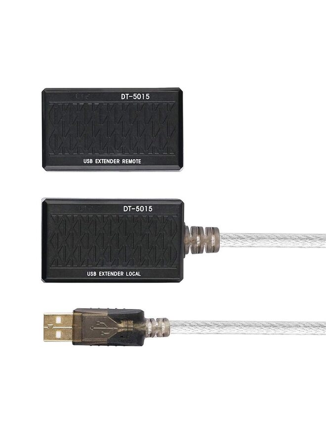 USB Extension Adapter USB to RJ45 Extender Over Ethernet Cable Set Connection up to 200ft-Full USB 2.0 Support for Keyboard and More - Image 2