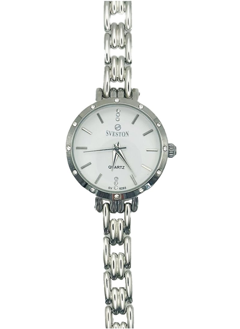 Sveston - Sveston Womens Silver Stainless Steel Quartz Watch SV6293 - Image 1