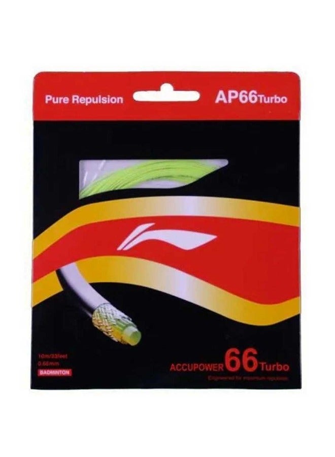 Li-Ning Ap-66 Turbo Badminton String - Lime  - Image 1