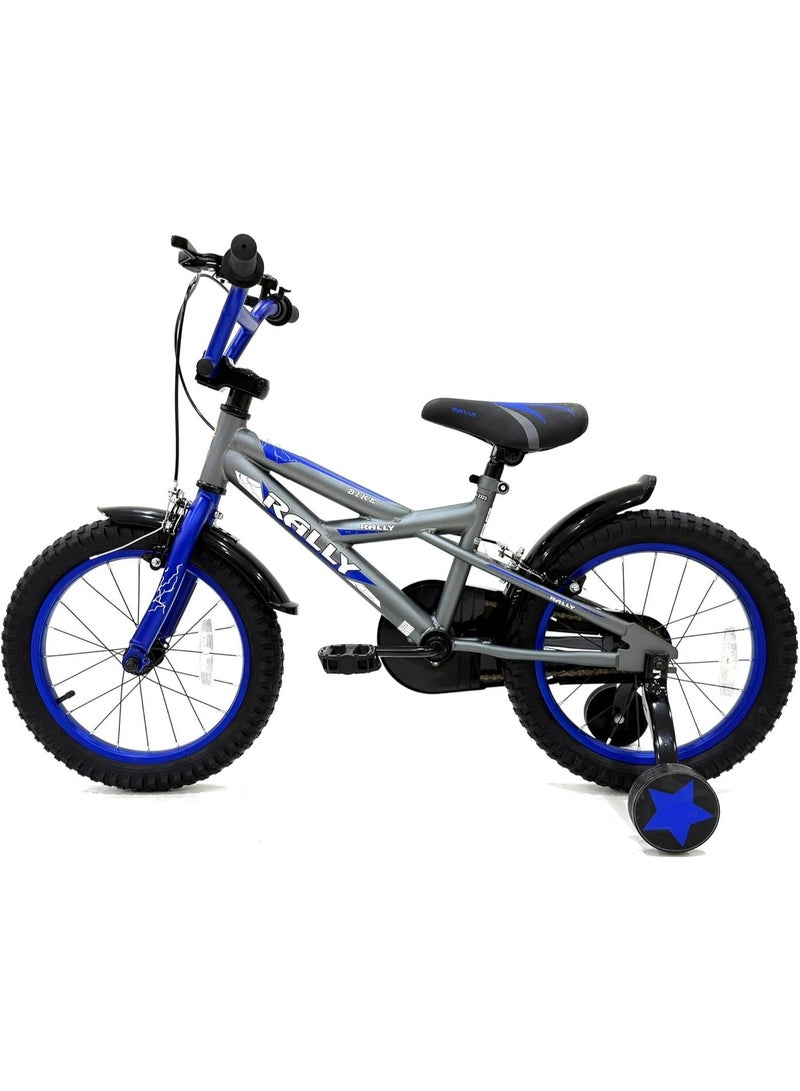 RALLY BICYCLE 16-Inch Kids Road Bike | 16-Inch Wheel Size | Adjustable Seat | Training Wheel | With Bell And Chain Cover | BLUE Color - Image 3