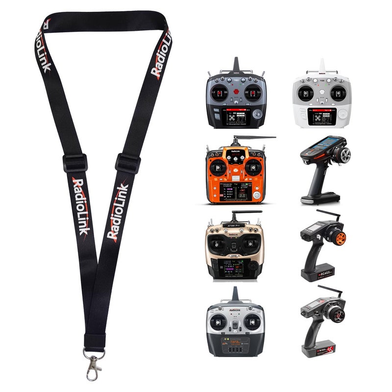 Radiolink RC Transmitter Lanyard Adjustable Strap Neck Sling Hook for Radio Remote Controller RC8X/AT10II/AT9S/AT9S Pro/RC6GS V3/RC4GS V3/T8FB/X4/X6/T12D/T16D - Image 1