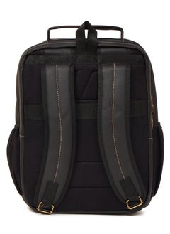 STORYTELLER Olive Premium Vegan Leather  Laptop Backpack 19" Black Sleek Elegance and Modernity design  - Image 5
