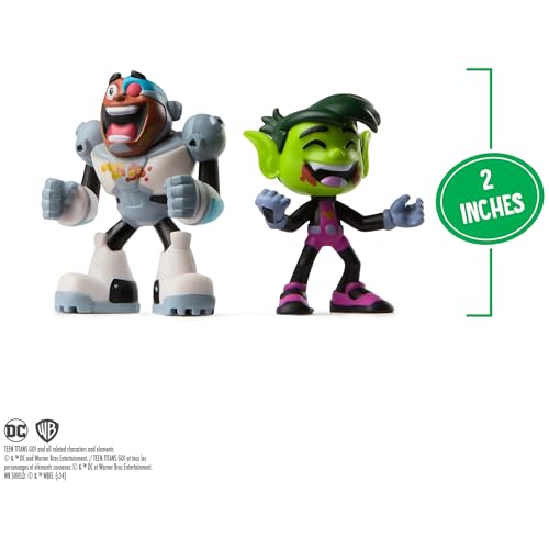 DC Comics Spin Master Teen Titans Go! Kitchen Chaos Dis-Play Set with Beast Boy and Cyborg Figures and Accessories, Playset Kids Toys for Boys and Girls 4 and Up - Image 4