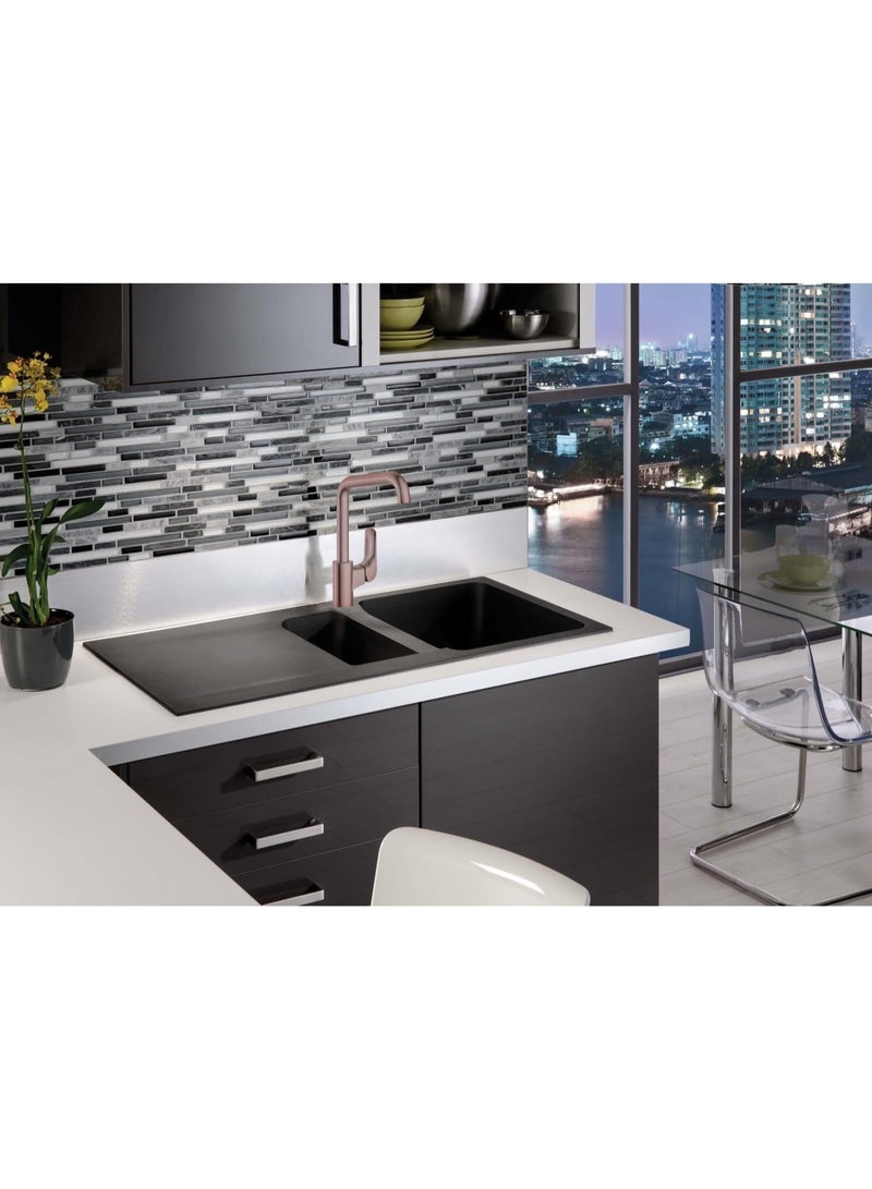 HESANIT Elite Single Lever Kitchen Faucet, Deck Mounted Brass Sink Mixer – Oil Rubbed Bronze Finish, Durable Solid Brass, Model 7005ORB - Image 2