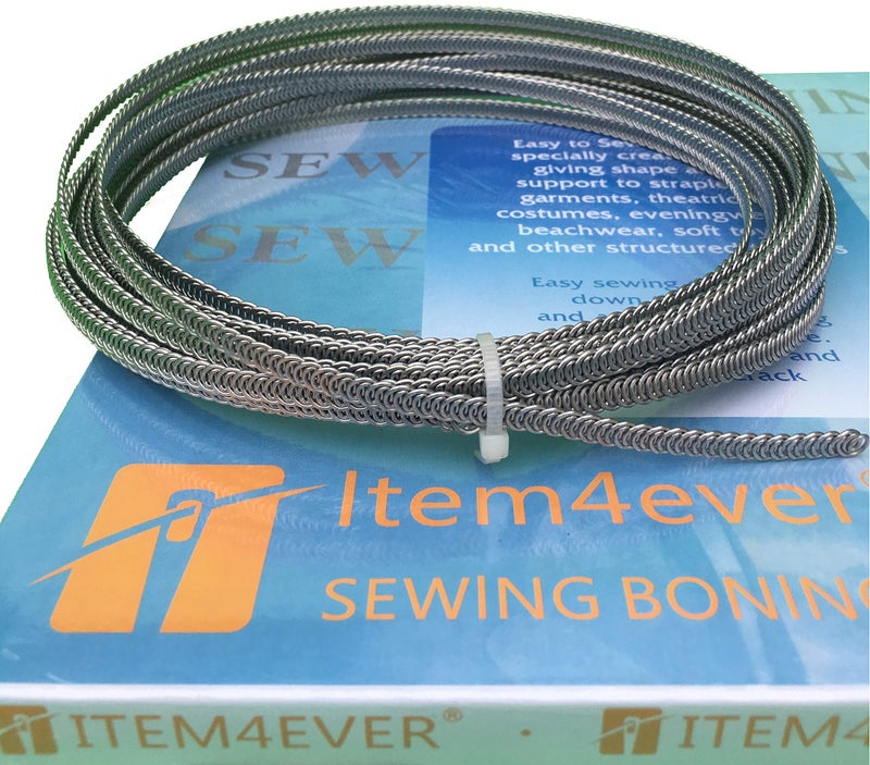 item4ever Spiral Metal Boning - 10 Yards, 1/4" + 24 Tips - Image 2