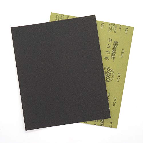 MAXMAN Sandpaper Sheets, 120 Grit Dry Wet Sand Paper, 9 x 11 Inch,Silicon Carbide, for Wood Furniture Finishing,Metal Sanding and Automotive Polishing,10 -Sheet - Image 2
