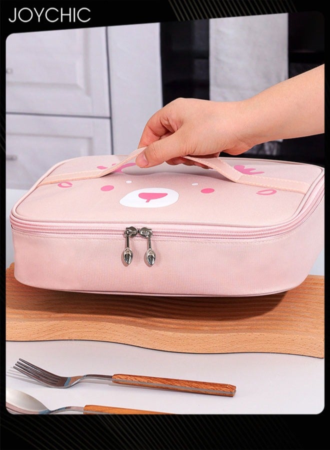 Joychic Oxford Multifunction Food Insulation Bag Warm and Fresh Keeping Reusable Lunch Bag for School Office Outdoor Picnic - Image 1