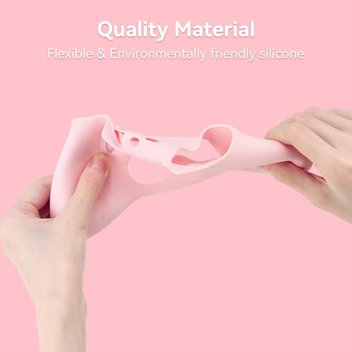 GeekShare Cat Paw Controller Skin Grips Set Anti-Slip Silicone Protective Cover Skin Case Compatible with Xbox Series X Controller with 2 Thumb Grip Caps and 1 Sticker (Pink) - Image 4