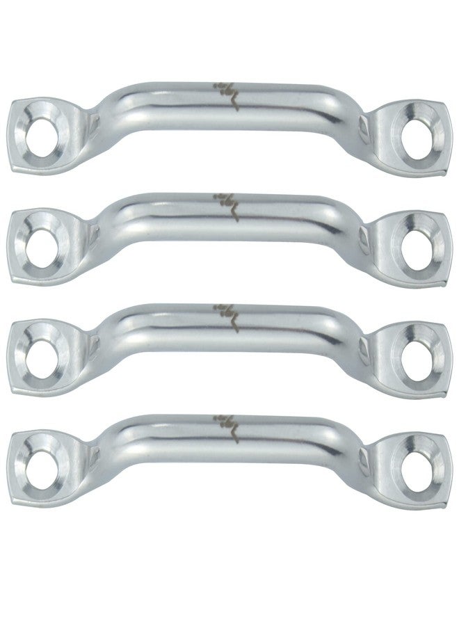 NVAAV Bimini Top Strap Pad Eye Footman Loop 1 Inch - Heavy Duty 316 Stainless Steel Tie Downs Anchor for Boat, Kayak, Buggy, Jeep Wrangler JK JL JT Door Limit Strap,Covers, Tarps, Canopies, No Screws- 4/PK - Image 1