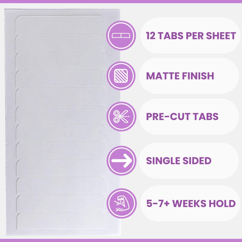 Big Kizzy Single Sided Ultra Stick Replacement Tape for Hair Extensions - 6-8+ Weeks of Wear - Strong Hold and Residue Free One Sided Tape for Extensions - 48 Tabs - Image 2