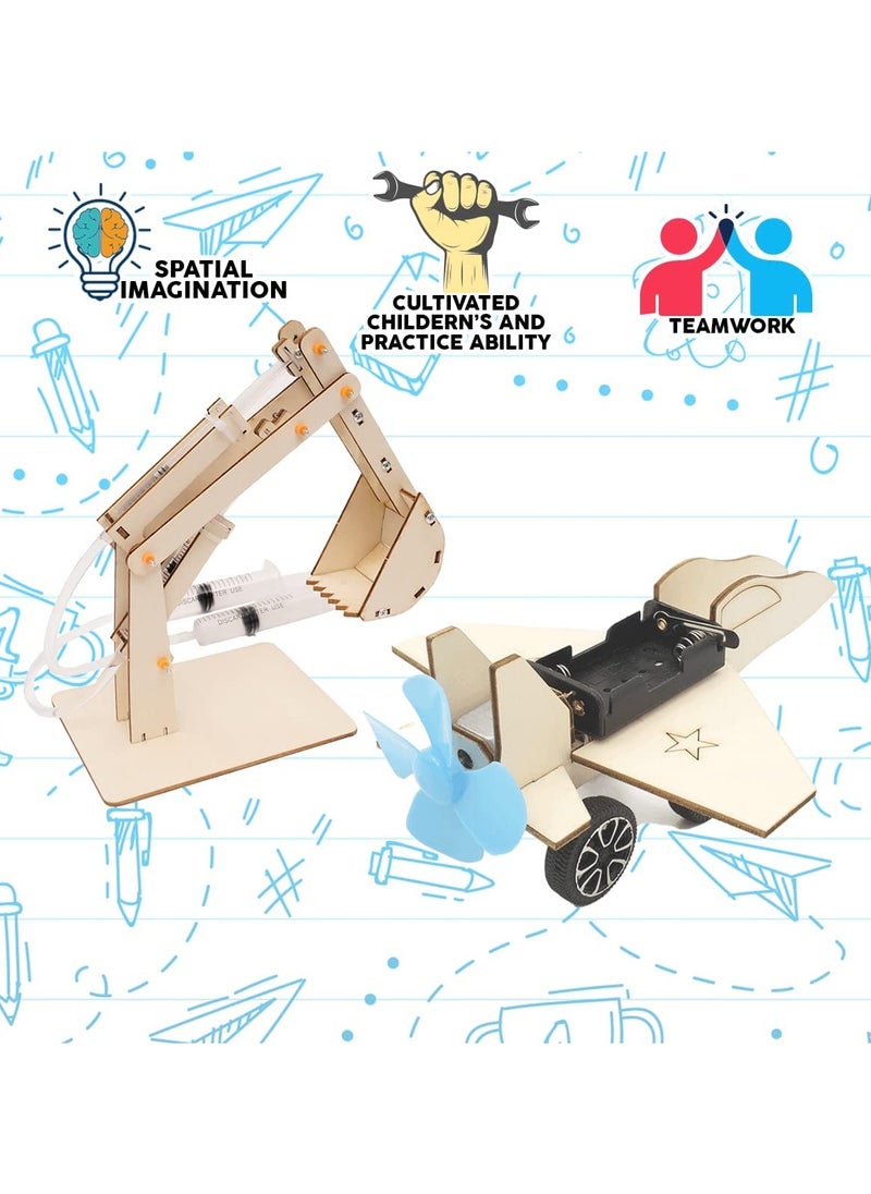 KIDSAVIA 10 in 1 Wooden Science Toy - DIY Science Experiment Kits STEM Play  - Image 5
