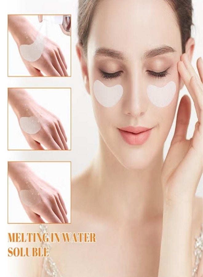 EELHOE Highprime Collagen Film-Film Eye Mask, Water Soluble Formula, Fade Dark Circles And Eye Lines, Lift And Tighten Mask 10pcs - Image 4
