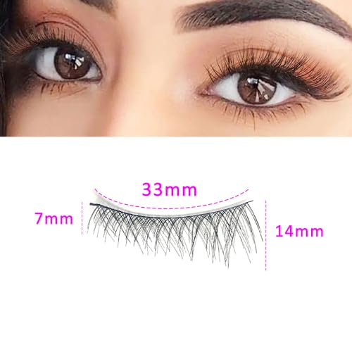 Massmot 10 Pairs False Eyelashes, Natural & soft Long Eyelashes, Wispy Handmade Fake Eyelashe (A0003) - Image 2