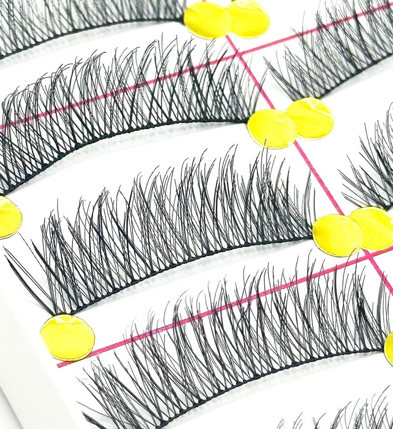 Massmot 10 Pairs False Eyelashes, Natural & soft Long Eyelashes, Wispy Handmade Fake Eyelashe (A0003) - Image 4