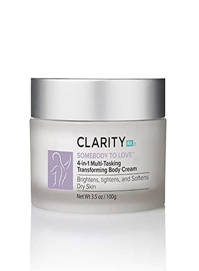 ClarityRx Somebody To Love 4In1 MultiTasking Transforming Body Cream, Plant Based Deep Hydration Body Lotion, Paraben Free, Natural Skin Care (3.5 Oz) - Image 1