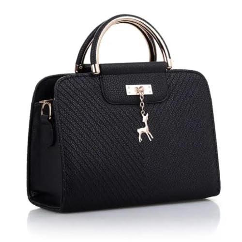 BABIES BLOOM Stylish Small Handbags For Women |Top Handle Bags With Tassel, Fashion Women Shoulder Bag, Ladies Handbag Casual Messenger Bag (Black) - Image 1