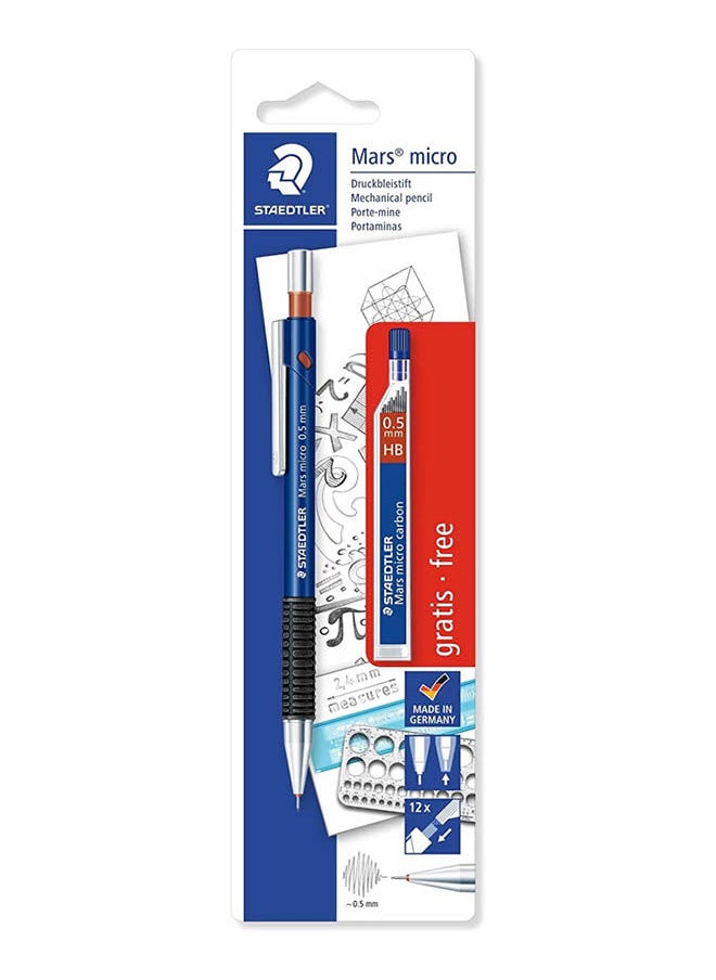 STAEDTLER Mars Micro Mechanical Pencil With Refill Leads Black 