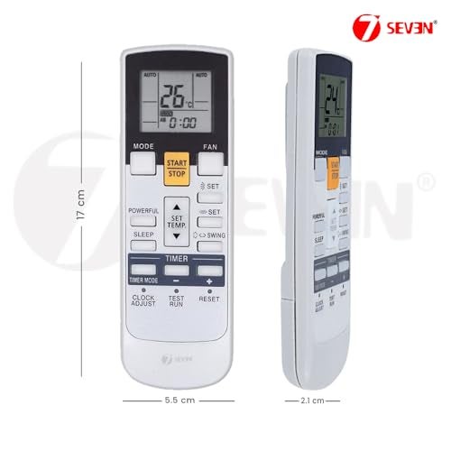 7-Seven 7SEVEN® Compatible with O General AC Remote AR-RAJ1E Model 107A Suitable Only for ASGG18LFCD ASGG24LFCD ASGG30LFCD Split Air Conditioner Model of Ogeneral - Match Keys Exactly with Existing Remote - Image 4