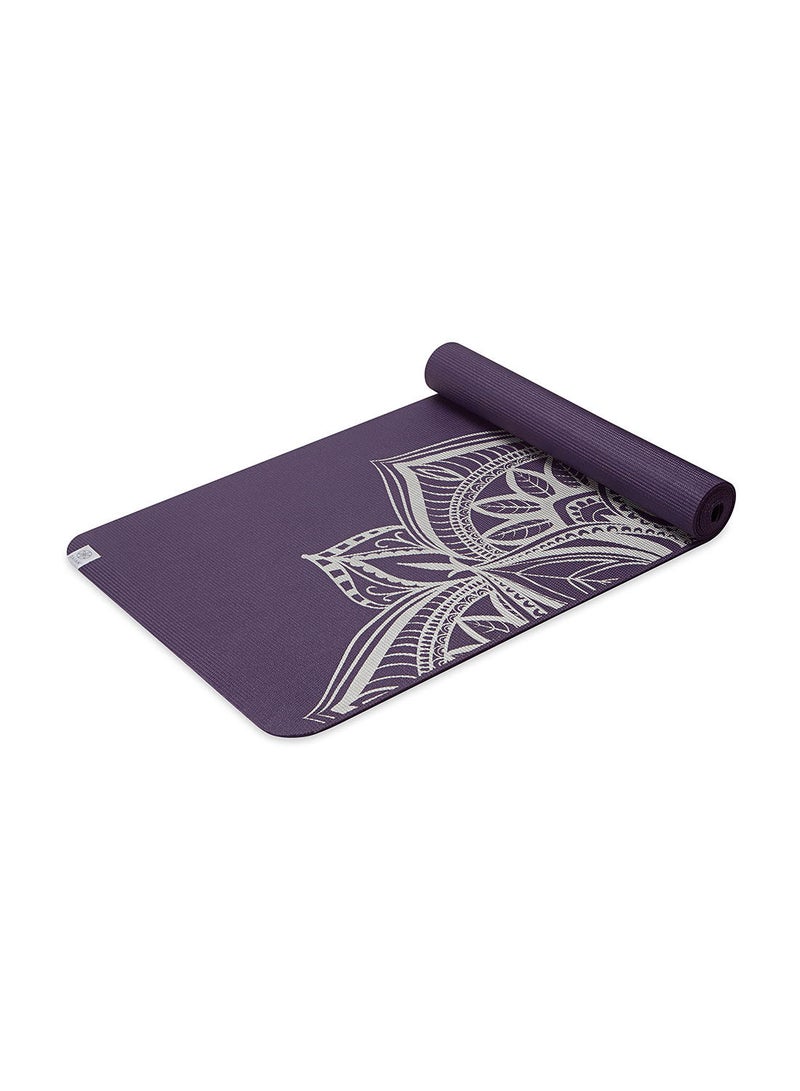 Gaiam Aubrgin Medallion Premium Metallic Yoga Mat – 6 mm Cushioned PVC with Stylish Print - Image 3